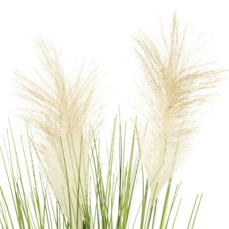 Sztuczna trawa ozdobna w cementowej doniczce, wys. 70 cm