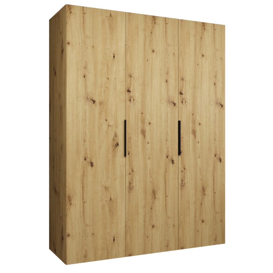 Szafa uchylna otwierana MARBELLA 1 150 wys. 202 cm Artisan + u. Czarny