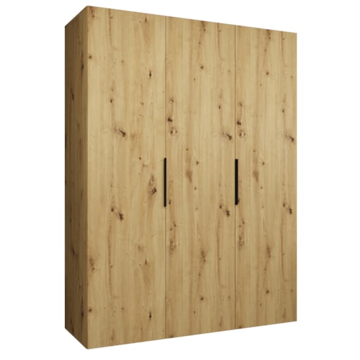 Szafa uchylna otwierana MARBELLA 1 150 wys. 202 cm Artisan + u. Czarny