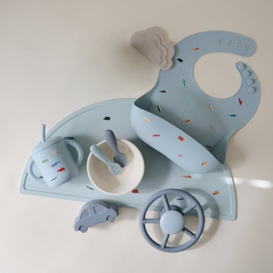 Mushie Kubek ze słomką 175 ml Retro Cars