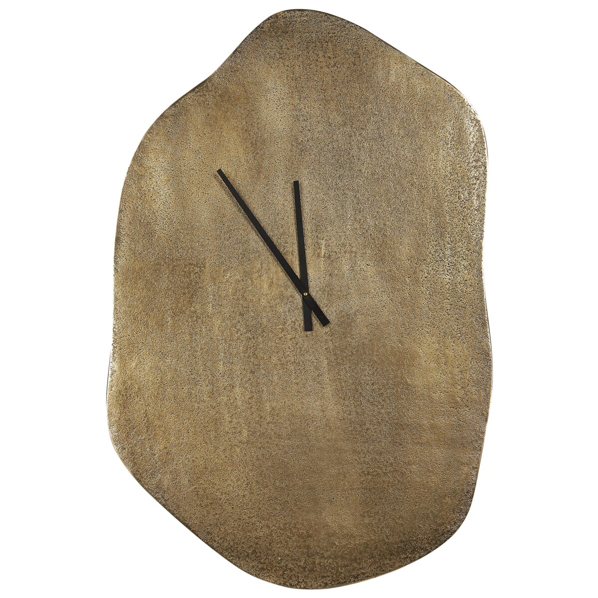 Zegar ścienny 78 x 50 cm mosiężny GANGES