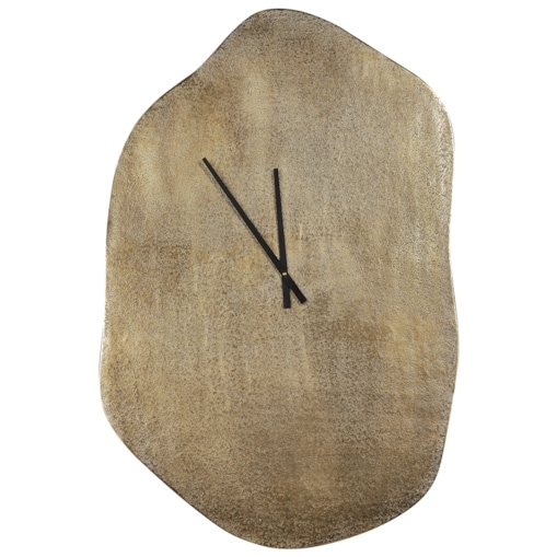 Zegar ścienny 78 x 50 cm mosiężny GANGES