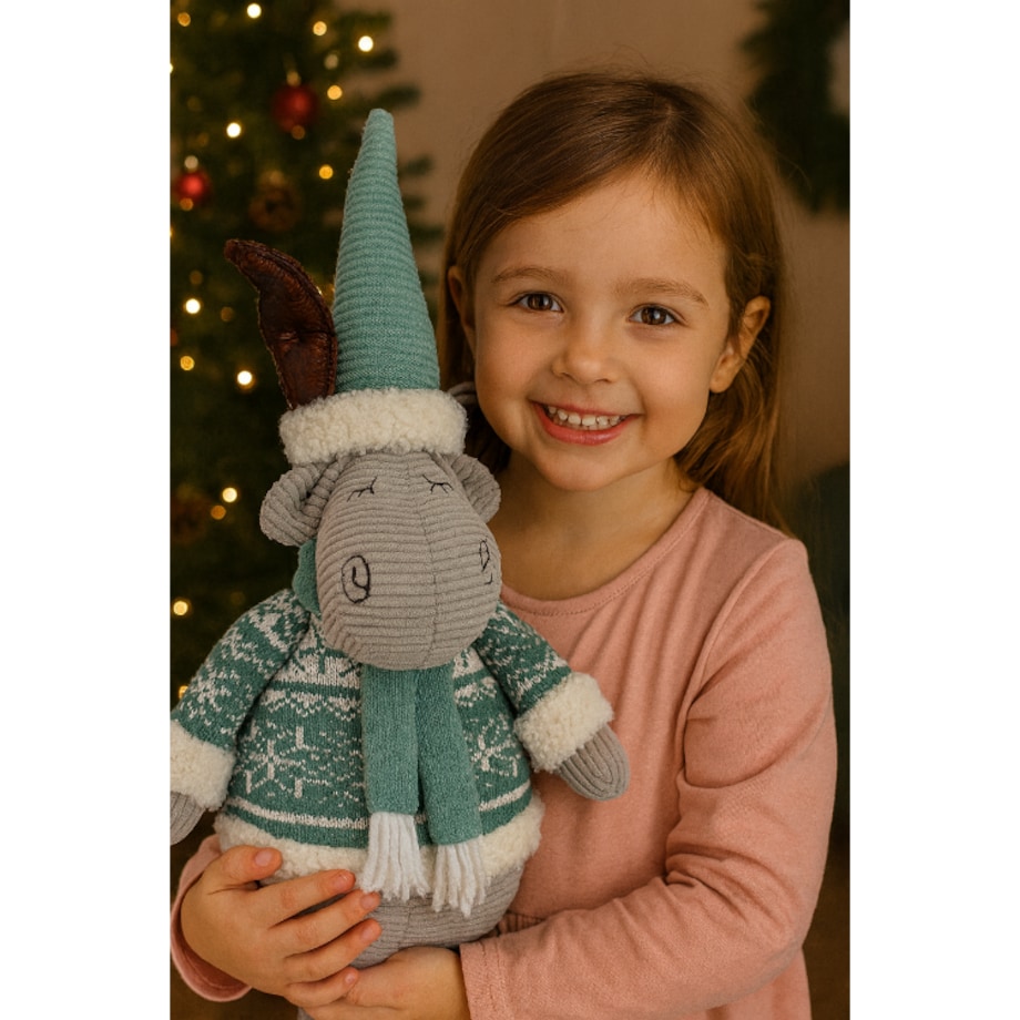 RENIFER świąteczny DUŻY dekoracja świąteczna ŁOŚ skrzat gnom zima JUMIhome