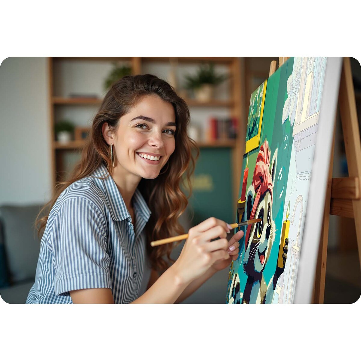 Malowanie po numerach obraz z ramą 40x50 Szop Massido