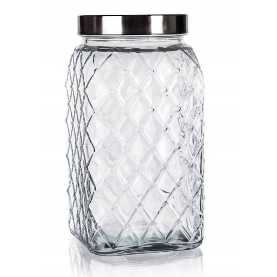 SŁOIK POJEMNIK SZKLANY 4,3 L na Żywność do kuchni duży dekoracyjny ciastka