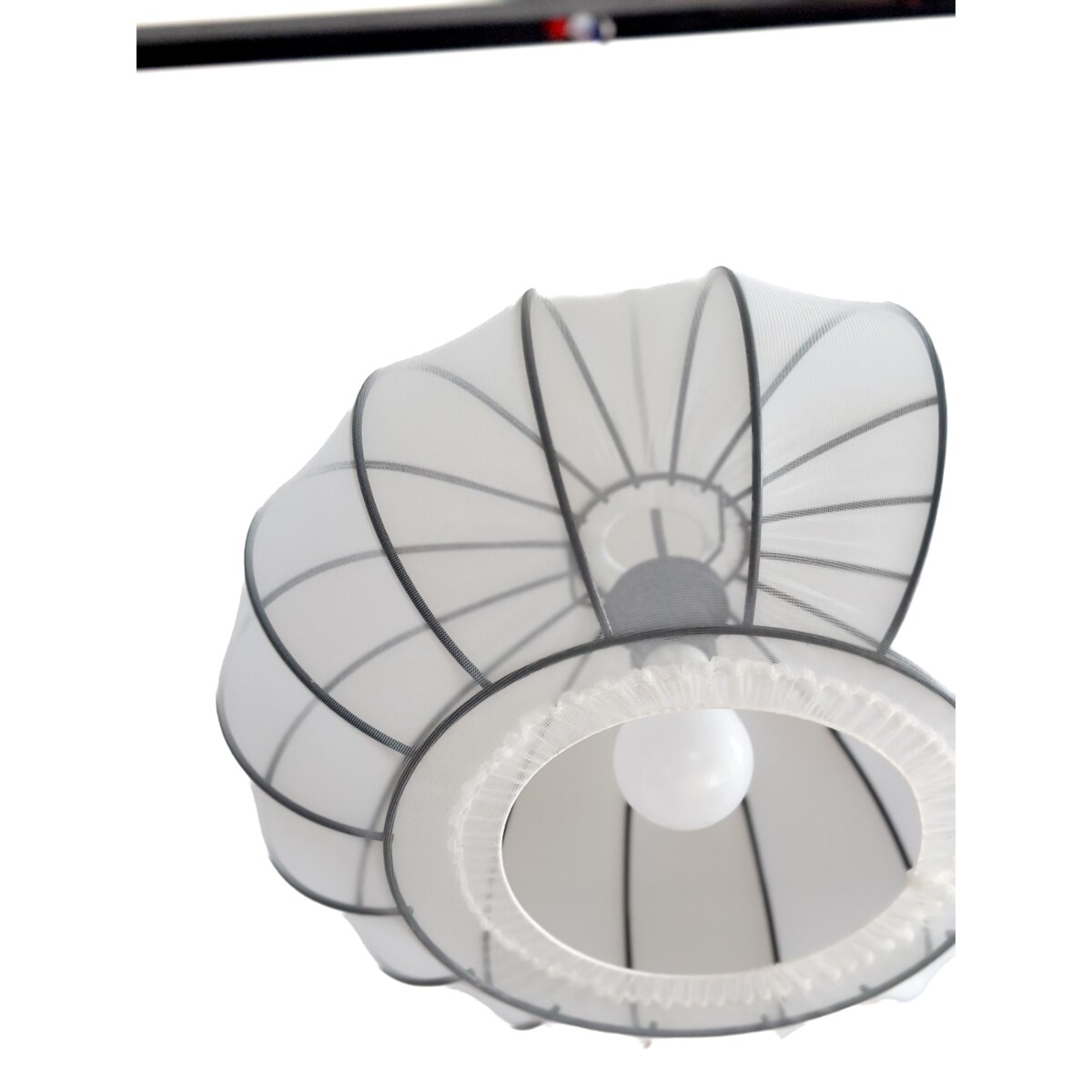 Abażur Meduza Biała Mist Black 20x40