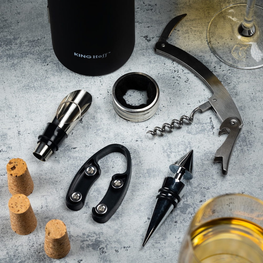 Zestaw akcesoriów do wina butelka 5 elementów KINGHOFF