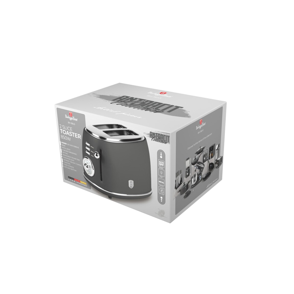 Toster opiekacz 850W BerlingerHaus Actracit BH-9643