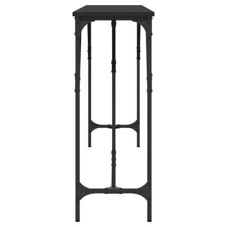 vidaXL Stolik konsolowy, czarny, 200x29x75 cm, materiał drewnopochodny