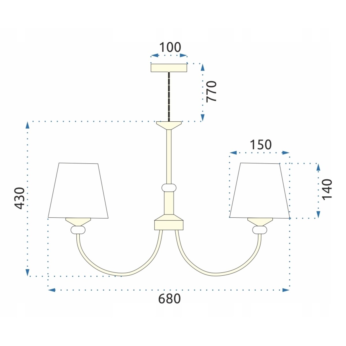 Lampa Sufitowa Wisząca Metal Kryształ Złota Gold