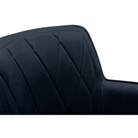 KONSIMO PYRUS welurowe krzesła 2 sztuki  ciemnoniebieskie