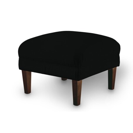 Podnóżek do fotela, głęboka czerń, 56 x 56 x 40 cm, Velvet