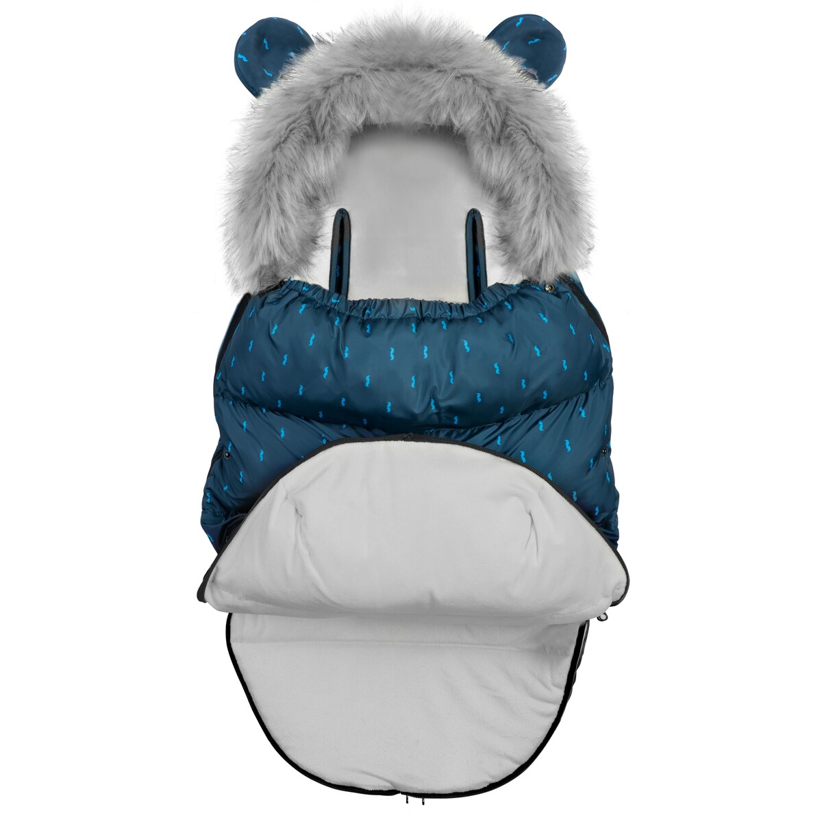 Śpiworek zimowy do wózka gondoli na sanki gruby Ricokids