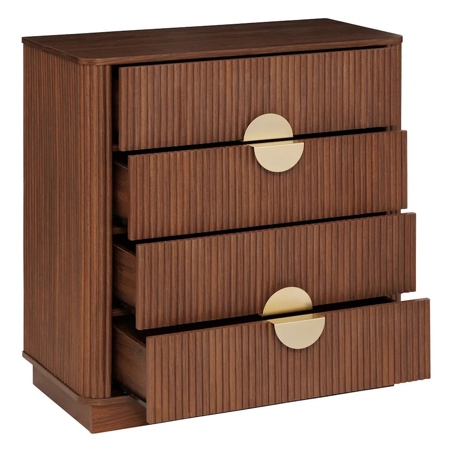 Komoda z szufladami orzechowa Wany 80x40 cm