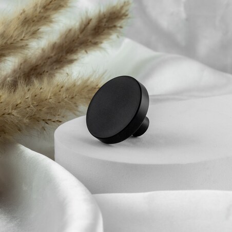 Gałka do mebli uchwyt meblowy czarna klasyczna minimalistyczna do szafek szuflad 30mm