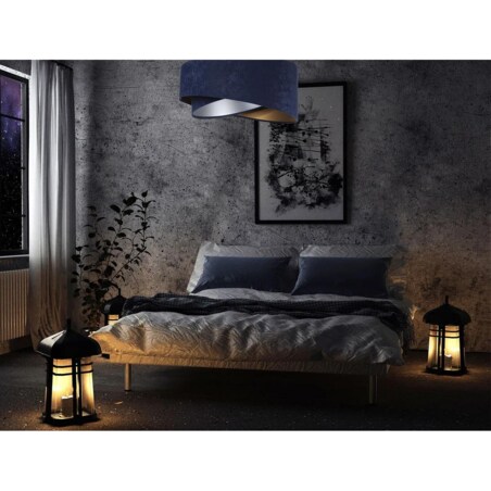 Lampa wisząca AGAU granatowa