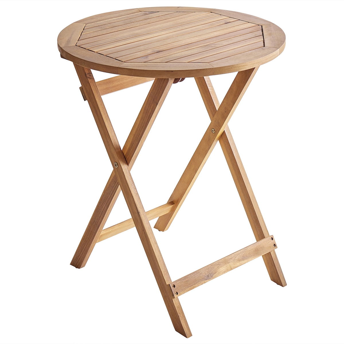 Stolik bistro PROSSEDI 60 cm 60 cm Drewno akacjowe Brązowy