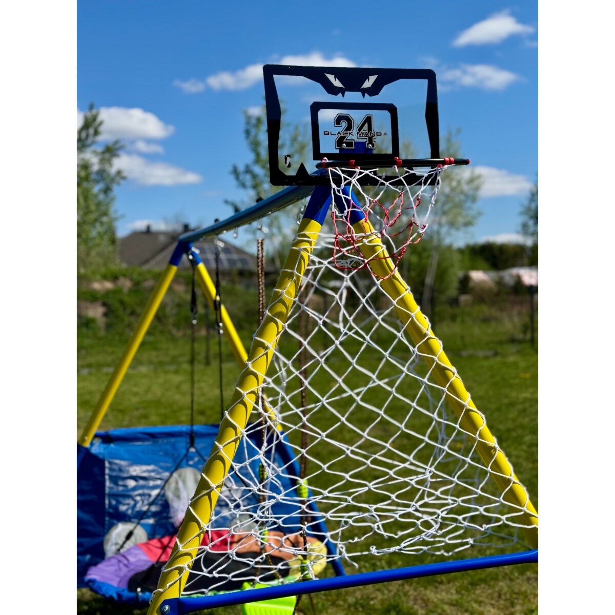 4 w 1 Huśtawka ogrodowa JUMI podwójna dla dzieci bujana