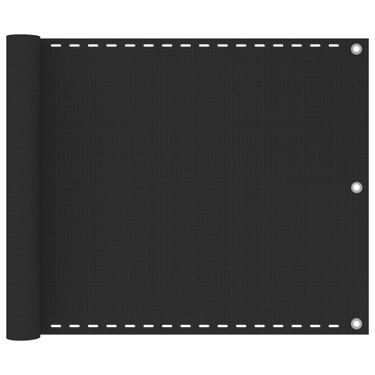 vidaXL Parawan balkonowy HDPE 75x400 cm Antracyt