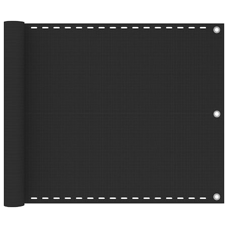 vidaXL Parawan balkonowy HDPE 75x400 cm Antracyt