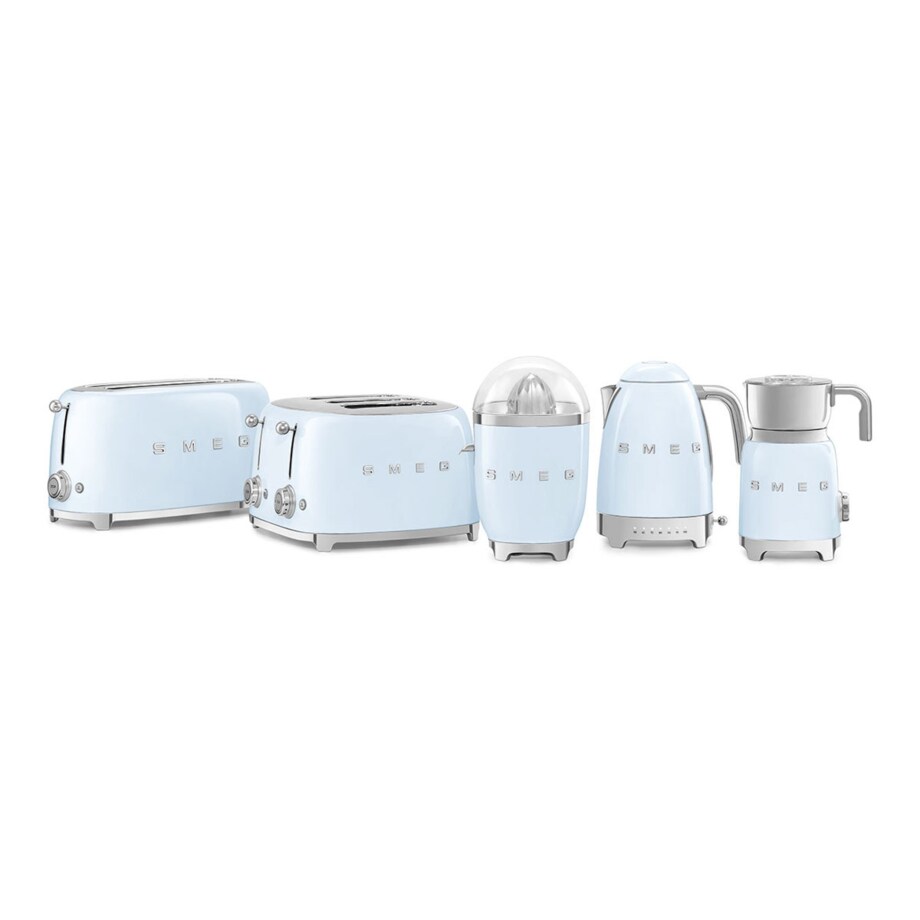 Czajnik elektryczny z regulacją temperatury pastelowy błękit 50's Style, 1700 ml, SMEG