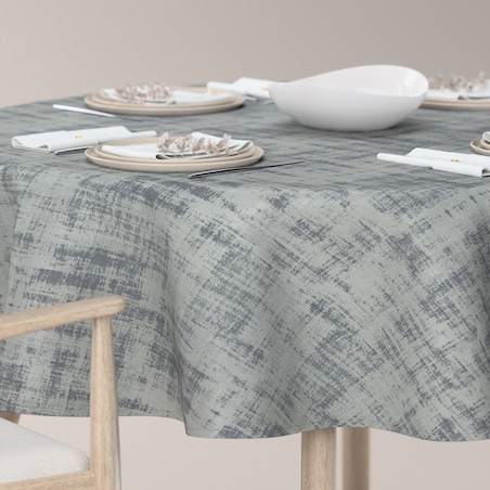 Obrus okrągły 160 x 160 cm szary beton