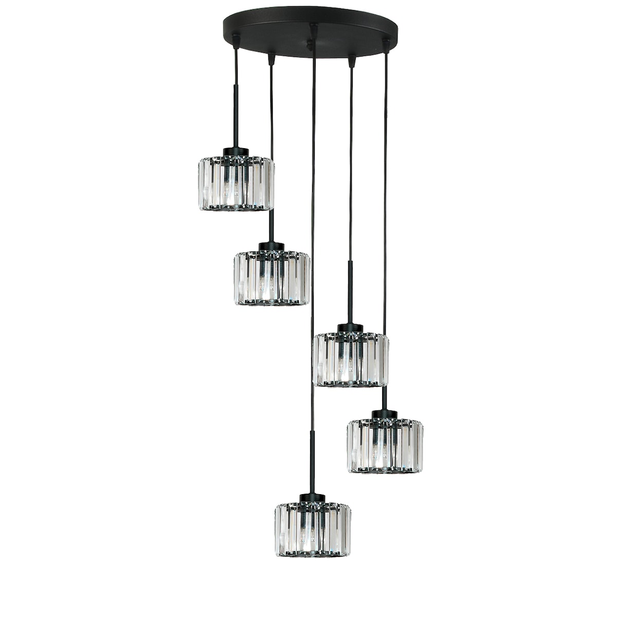 lampa wisząca kaskadowa edylit nowoczesna do salonu