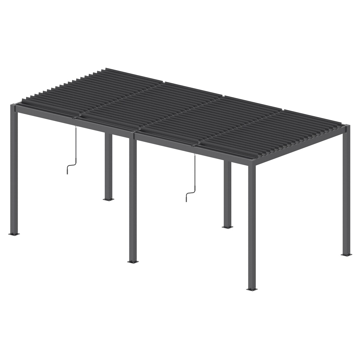 Pergola ogrodowa Luxe 7,8x4m Aluminiowa LED antracytowa