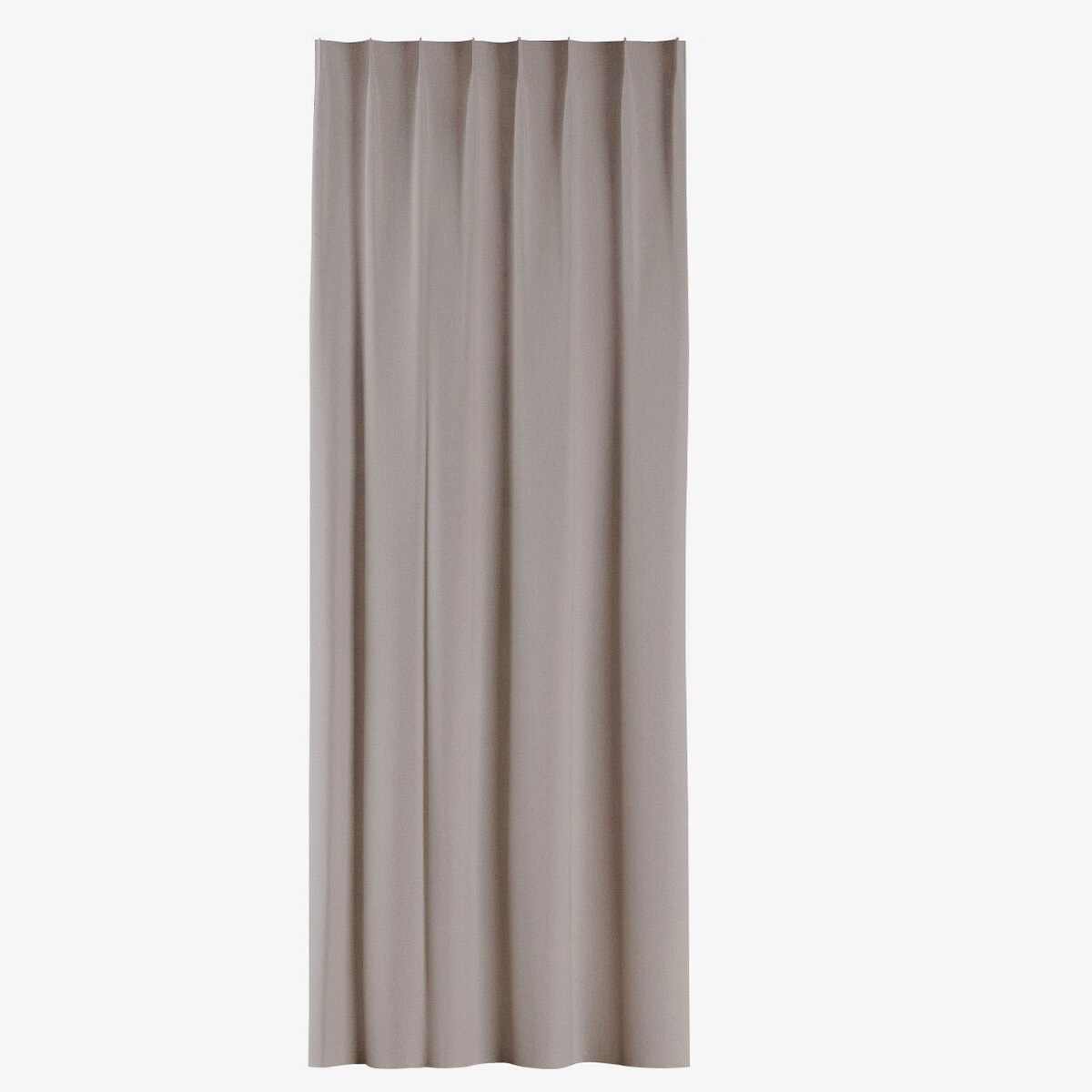 Zasłona na haczykach flex pojedynczych 130x245 ciemny beżowy