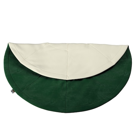 Mata okrągła, butelkowa zieleń, 130cm, Posh Velvet