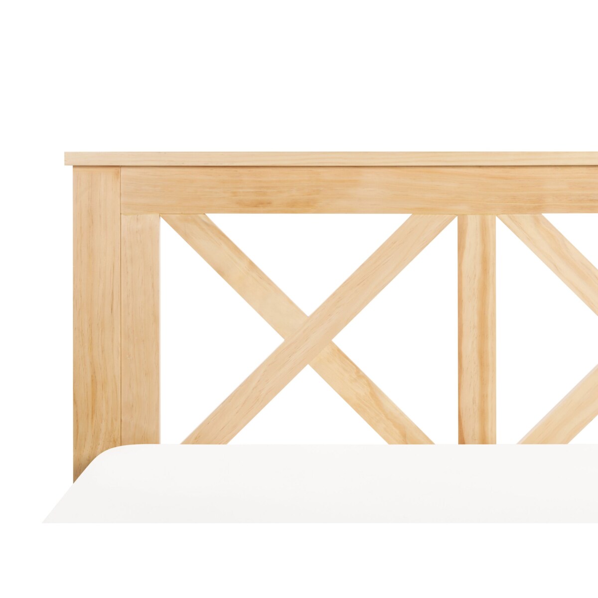 Łóżko drewniane 160 x 200 cm jasne TANNAY