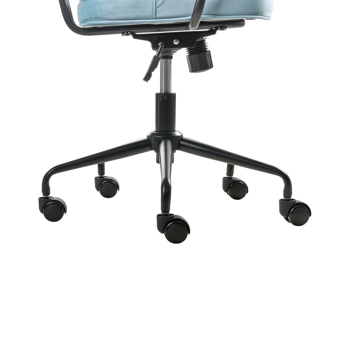 Krzesło obrotowe PAWNEE Welur Błękitny