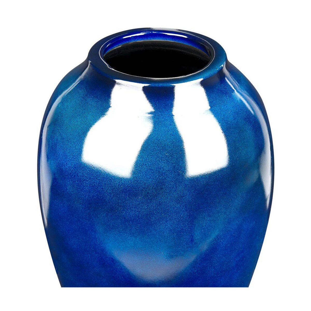 Wazon na kwiaty OCANA Ceramika 37 cm Ciemnoniebieski