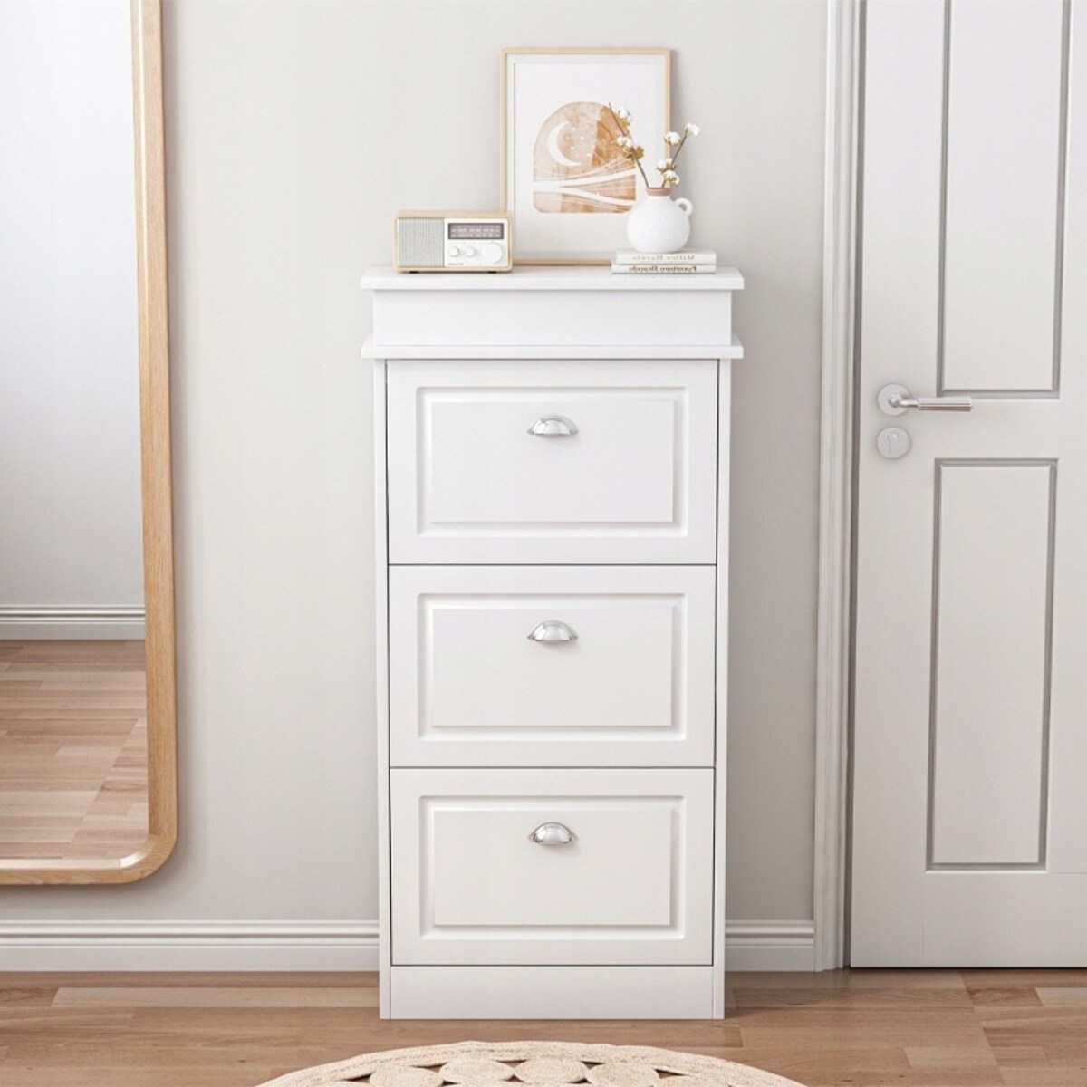 Szafka na buty do przedpokoju 3 drzwi nowoczesna