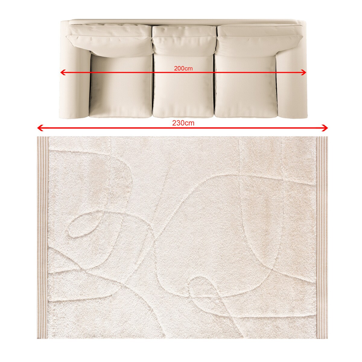 Dywan Ardano cream 160x230 cm, 160x230 cm