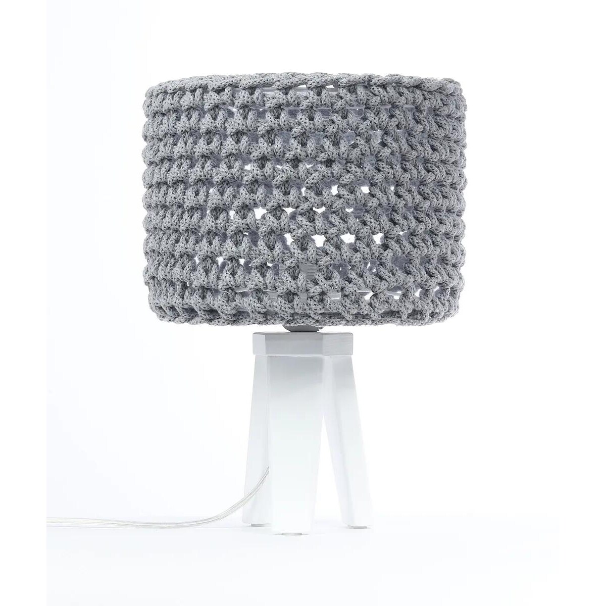 Lampa stołowa COTTON WOOD szara