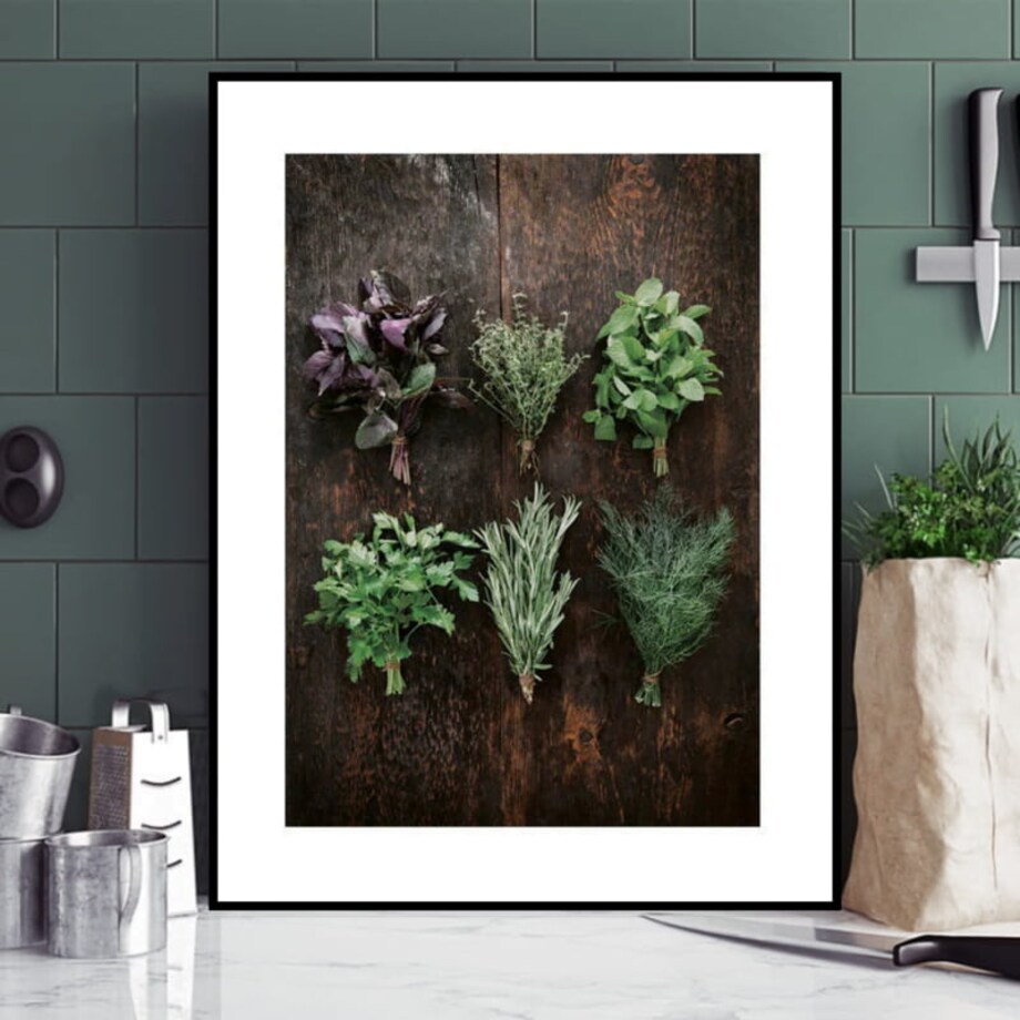 Poster Story, Plakat, Obraz - Świeże Zioła No1, wymiary 30 x 42 cm