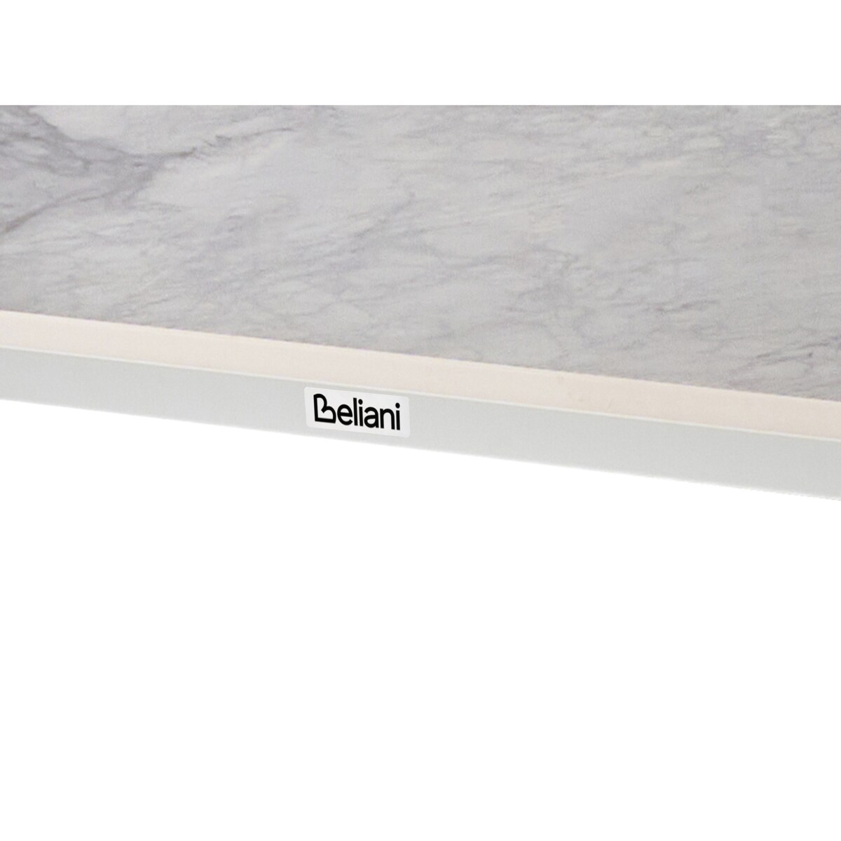 Stół ogrodowy RODALLO 160 cm 90 cm Kamień Biały marmur