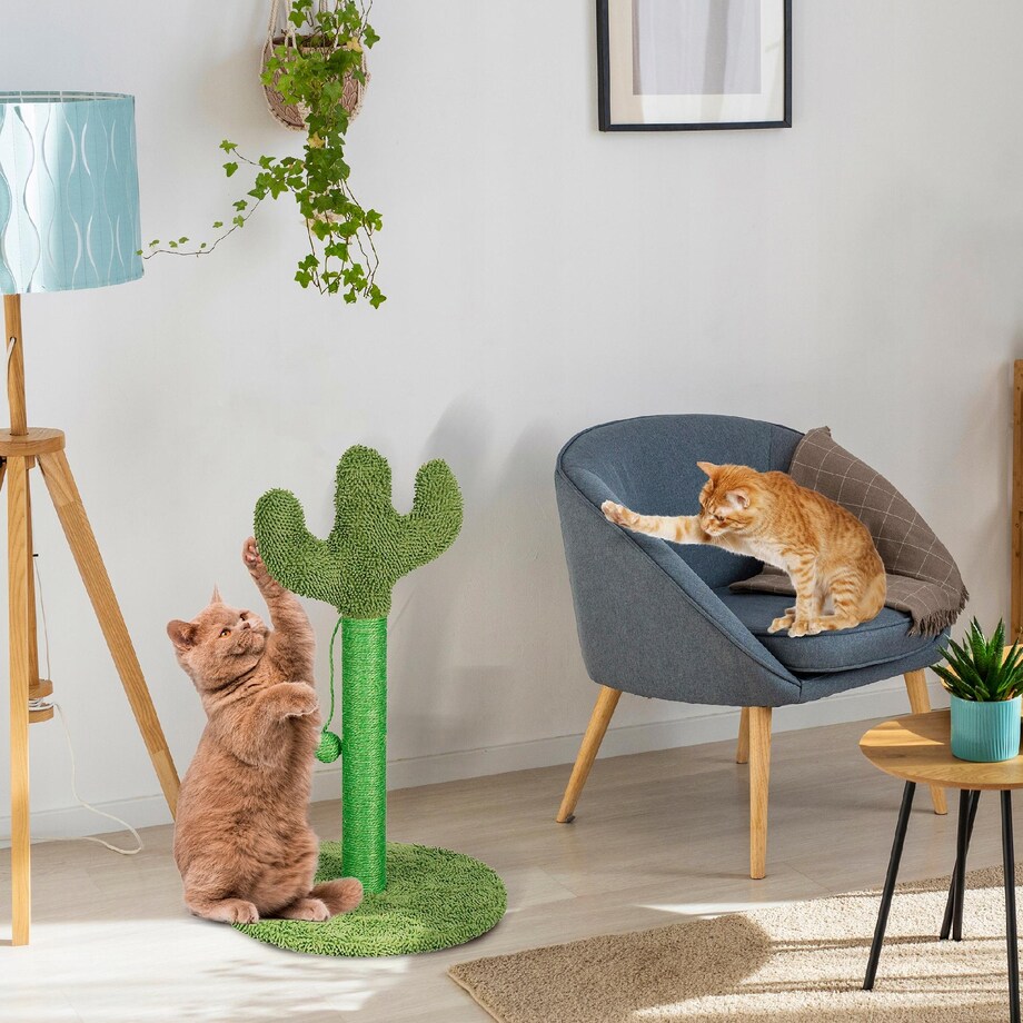 Drapak dla kota KAKTUS zielony wysoki