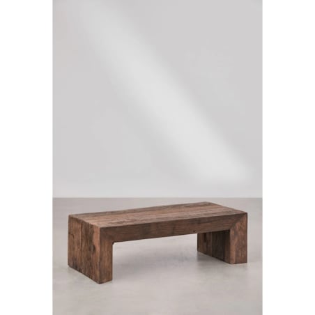 Stolik kawowy prostokątny 120x60 cm z drewna z odzysku, Juvira