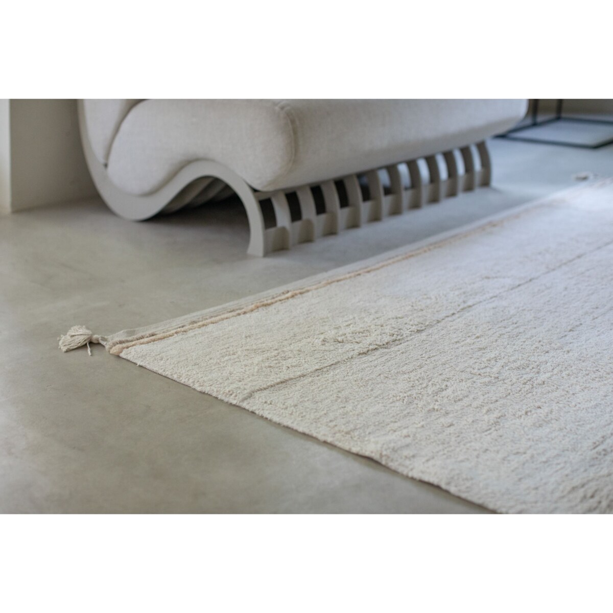 Dywan bawełniany Bloom Natural 140x200cm Lorena Canals