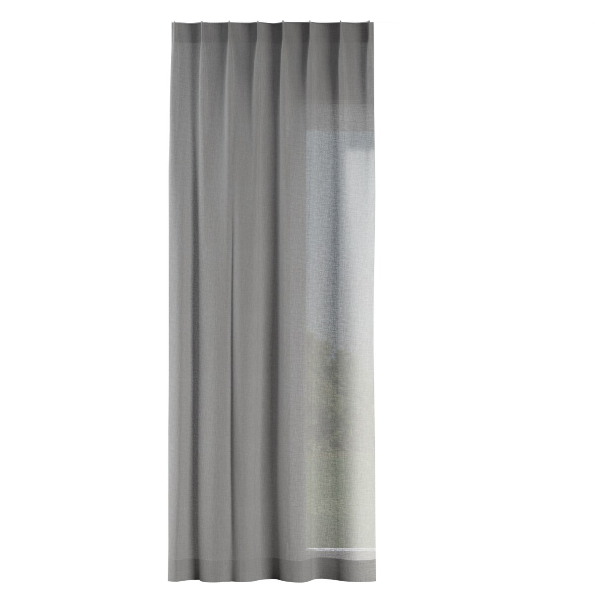 Zasłona na haczykach flex pojedynczych 130x260 szary
