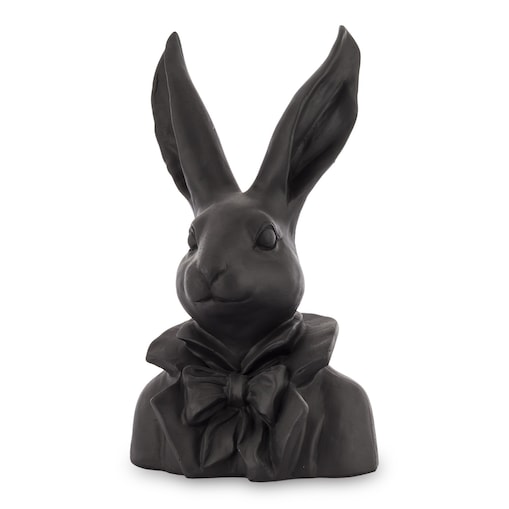 Figurka -popiersie królika 35x20x13 cm TORACE czarny