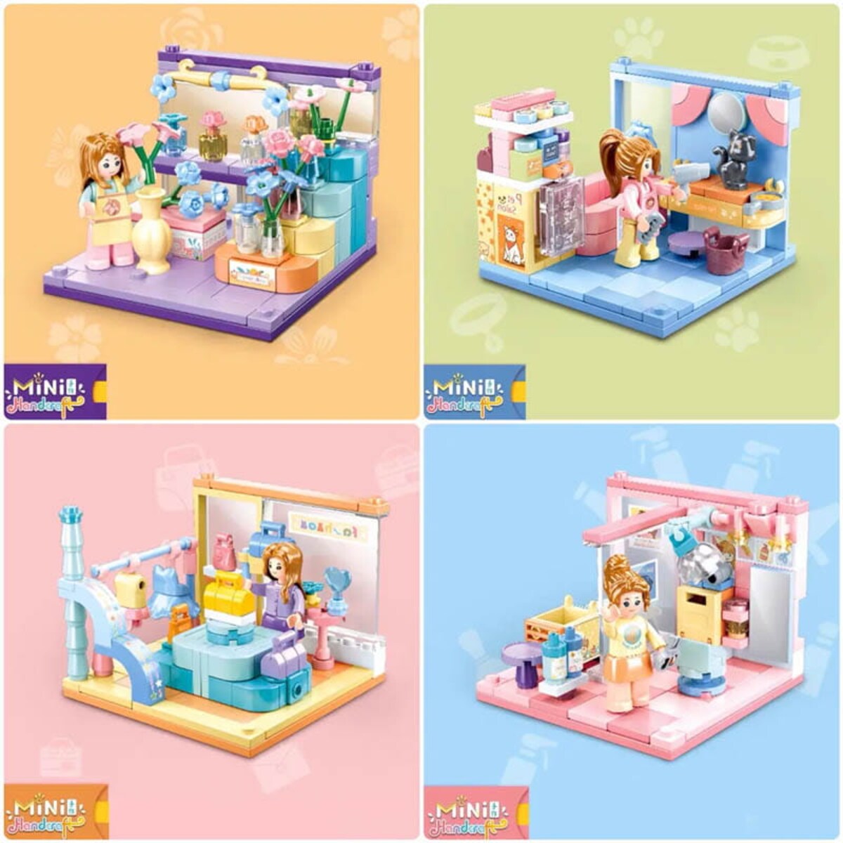 GROOMER - mini pokoik klocki - Sluban - 113 elementów