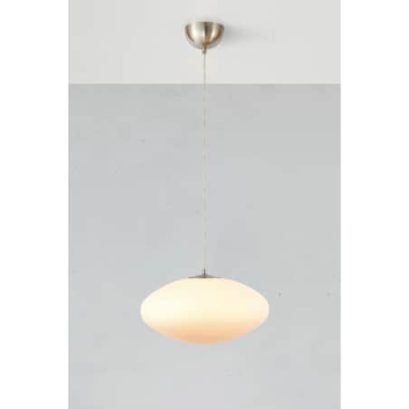 Lampa wisząca nad stół Locus 108437 Markslojd owalna szklana biała