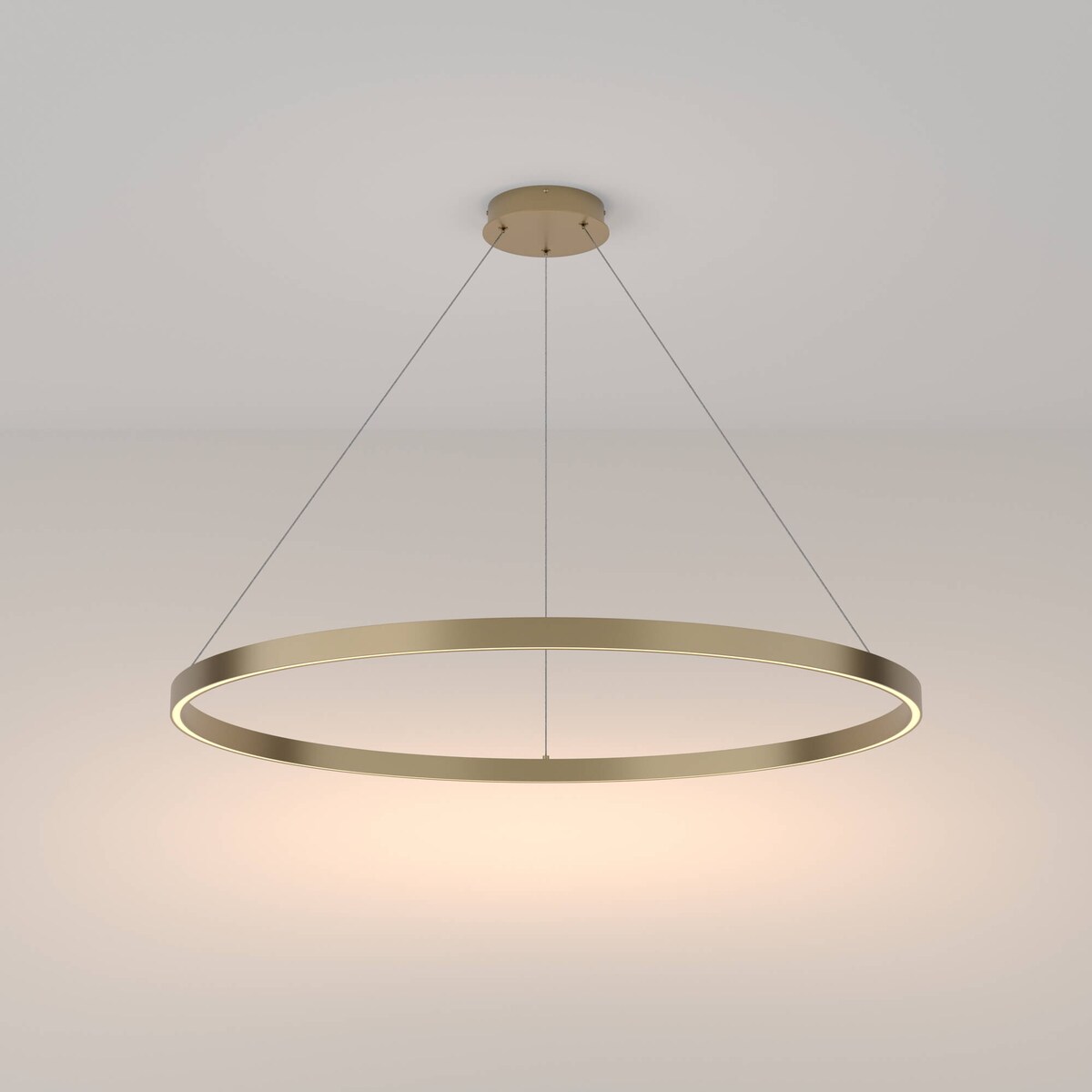 Metalowa wisząca lampa Rim MOD058PL-L54BS3K LED 61W mosiądz