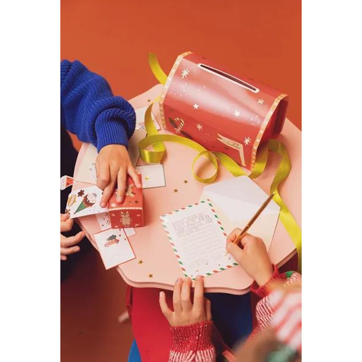 Skrzynka na listy do Mikołaja, 14x22x13 cm, mix