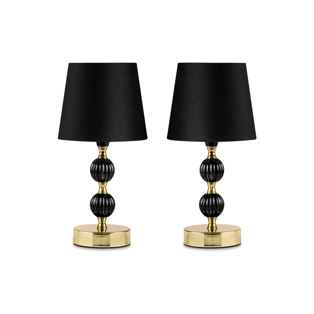 KONSIMO VULGA Elegancka lampa stołowa 2szt kolor czarny