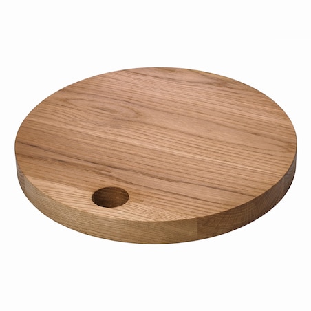 Verlo Deska dębowa okrągła z otworem śr. 28 cm