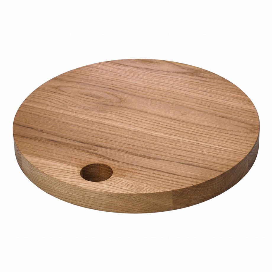 Verlo Deska dębowa okrągła z otworem śr. 28 cm